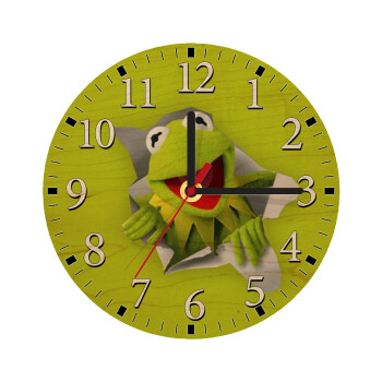 Kermit the frog, Ρολόι τοίχου ξύλινο plywood (20cm)