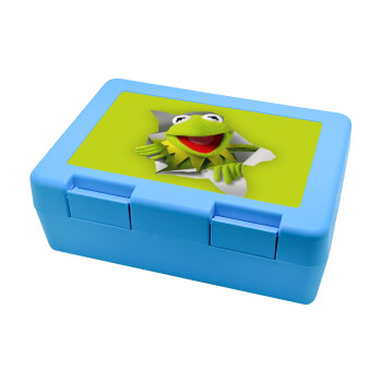 Kermit the frog, Παιδικό δοχείο κολατσιού ΓΑΛΑΖΙΟ 185x128x65mm (BPA free πλαστικό)