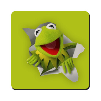 Kermit the frog, Τετράγωνο μαγνητάκι ξύλινο 9x9cm