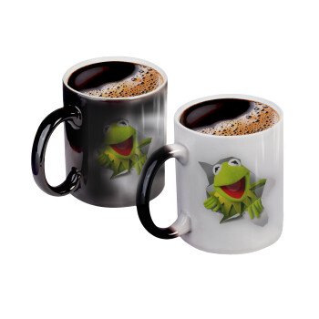 Kermit the frog, Κούπα Μαγική, κεραμική, 330ml που αλλάζει χρώμα με το ζεστό ρόφημα (1 τεμάχιο)