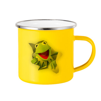 Kermit the frog, Κούπα Μεταλλική εμαγιέ Κίτρινη 360ml