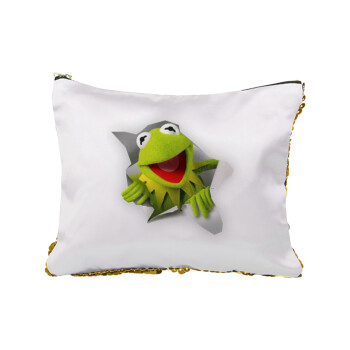 Kermit the frog, Τσαντάκι νεσεσέρ με πούλιες (Sequin) Χρυσό