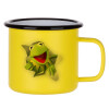 Metallic enamel MATT Yellow cup 360ml