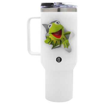 Kermit the frog, Mega Stainless steel Tumbler with lid, double wall 1,2L