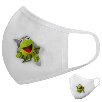 Kermit the frog, Μάσκα υφασμάτινη υψηλής άνεσης παιδική (Δώρο πλαστική θήκη)