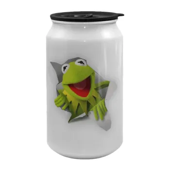 Kermit the frog, Κούπα ταξιδιού μεταλλική με καπάκι (tin-can) 500ml