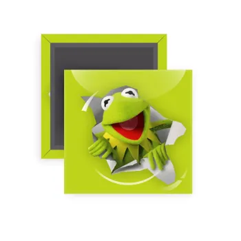 Kermit the frog, Μαγνητάκι ψυγείου τετράγωνο διάστασης 5x5cm