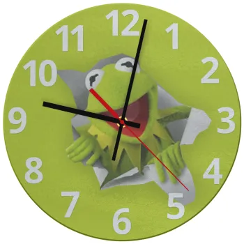 Kermit the frog, Ρολόι τοίχου γυάλινο (30cm)