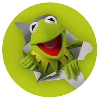 Kermit the frog, Mousepad Στρογγυλό 20cm