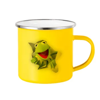 Kermit the frog, Yellow Enamel Metallic Cup 360ml