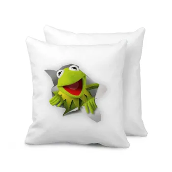 Kermit the frog, Μαξιλάρι καναπέ 40x40cm περιέχεται το  γέμισμα