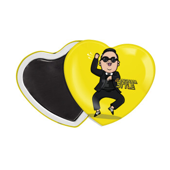 PSY - GANGNAM STYLE, Μαγνητάκι καρδιά (57x52mm)