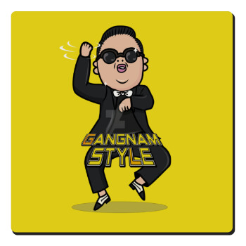 PSY - GANGNAM STYLE, Τετράγωνο μαγνητάκι ξύλινο 6x6cm