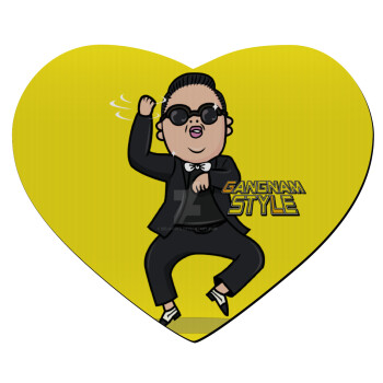 PSY - GANGNAM STYLE, Mousepad καρδιά 23x20cm