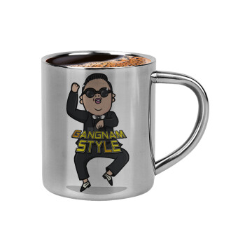 PSY - GANGNAM STYLE, Κουπάκι μεταλλικό διπλού τοιχώματος για espresso (220ml)
