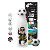 Soccer Metal mug thermos, double wall, 550ml