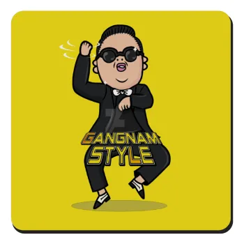 PSY - GANGNAM STYLE, Τετράγωνο μαγνητάκι ξύλινο 9x9cm