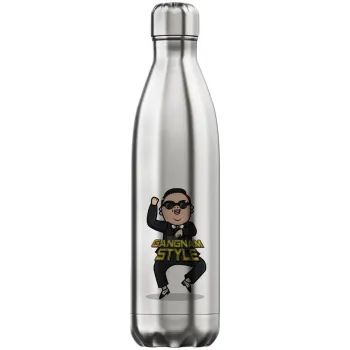 PSY - GANGNAM STYLE, Inox (Stainless steel) hot metal mug, double wall, 750ml