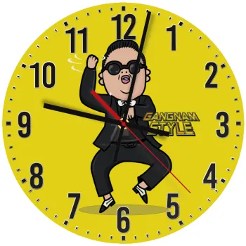PSY - GANGNAM STYLE, Ρολόι τοίχου ξύλινο (30cm)