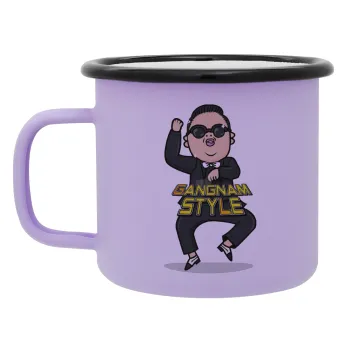 PSY - GANGNAM STYLE, Κούπα Μεταλλική εμαγιέ ΜΑΤ Light Pastel Purple 360ml
