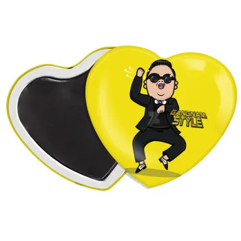 PSY - GANGNAM STYLE, Μαγνητάκι καρδιά (57x52mm)