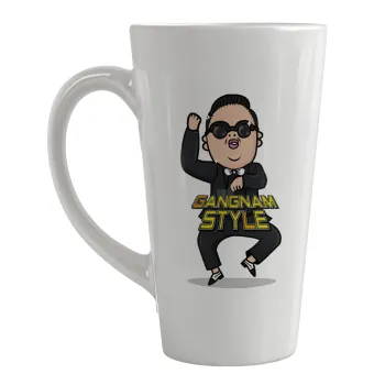 PSY - GANGNAM STYLE, Κούπα κωνική Latte Μεγάλη, κεραμική, 450ml