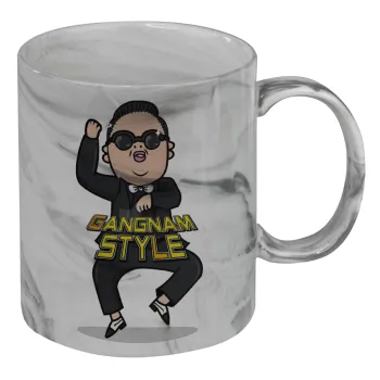 PSY - GANGNAM STYLE, Mug ceramic marble style, 330ml