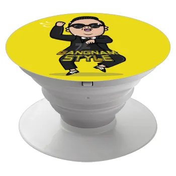 PSY - GANGNAM STYLE, Phone Holders Stand  White Hand-held Mobile Phone Holder
