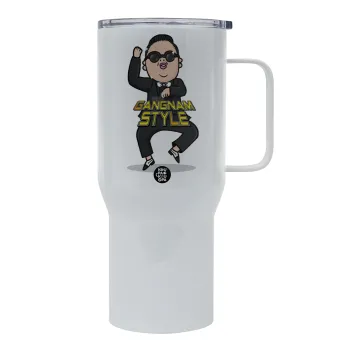 PSY - GANGNAM STYLE, Tumbler με καπάκι, διπλού τοιχώματος (θερμό) 750L