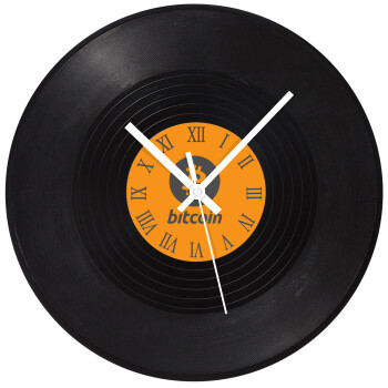 Bitcoin, Ρολόι τοίχου Βινύλιο (30cm)