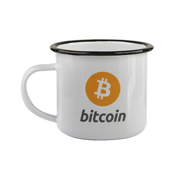 Bitcoin, Κούπα εμαγιέ με μαύρο χείλος 360ml