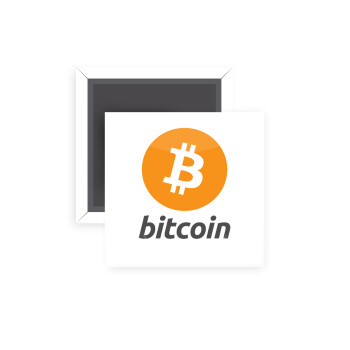 Bitcoin, Μαγνητάκι ψυγείου τετράγωνο διάστασης 5x5cm