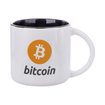 Bitcoin, Κούπα κεραμική 400ml Λευκή/Μαύρη