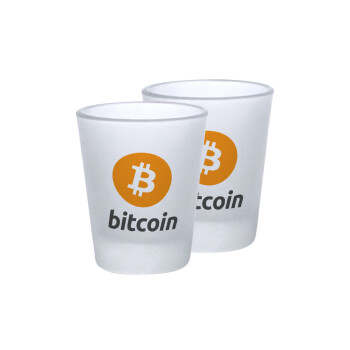 Bitcoin, Σφηνοπότηρα γυάλινα 45ml του πάγου (2 τεμάχια)