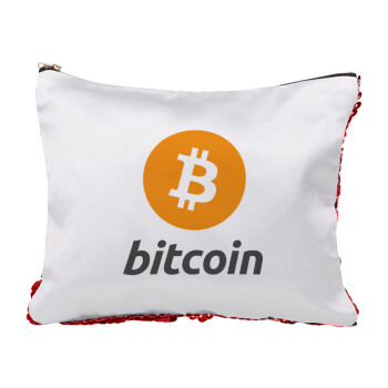 Bitcoin, Τσαντάκι νεσεσέρ με πούλιες (Sequin) Κόκκινο