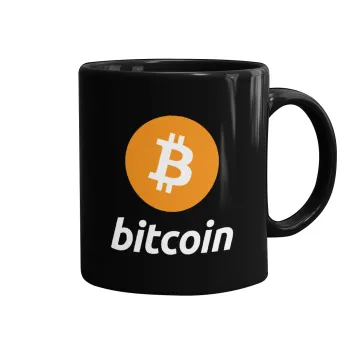 Bitcoin, Mug black, ceramic, 330ml