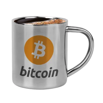 Bitcoin, Κουπάκι μεταλλικό διπλού τοιχώματος για espresso (220ml)