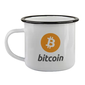 Bitcoin, Κούπα εμαγιέ με μαύρο χείλος 360ml