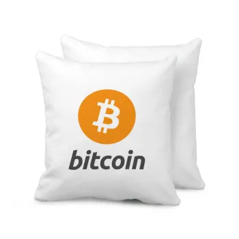 Bitcoin, Sofa cushion 40x40cm includes filling