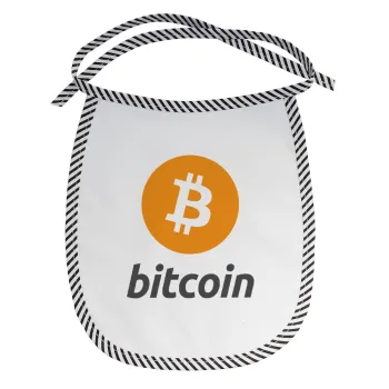 Bitcoin, Σαλιάρα μωρού αλέκιαστη με κορδόνι Μαύρη