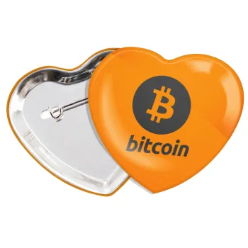 Bitcoin, Κονκάρδα παραμάνα καρδιά (57x52mm)