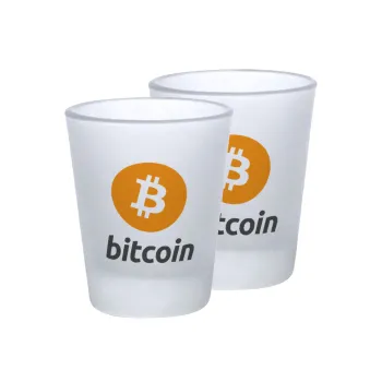 Bitcoin, Σφηνοπότηρα γυάλινα 45ml του πάγου (2 τεμάχια)