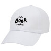 It's Book O'Clock, Καπέλο ενηλίκων Jockey Λευκό (snapback, 5-φύλλο, unisex)