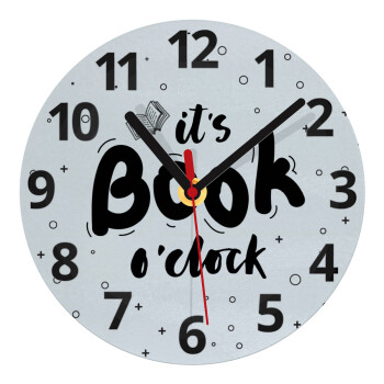 It's Book O'Clock, Ρολόι τοίχου γυάλινο (20cm)