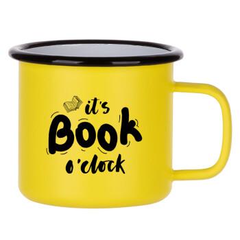 It's Book O'Clock, Κούπα Μεταλλική εμαγιέ ΜΑΤ Κίτρινη 360ml