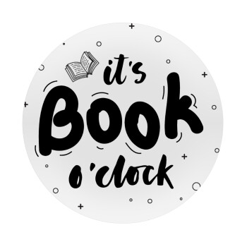 It's Book O'Clock, Mousepad Στρογγυλό 20cm