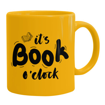 It's Book O'Clock, Κούπα, κεραμική κίτρινη, 330ml (1 τεμάχιο)