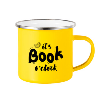 It's Book O'Clock, Κούπα Μεταλλική εμαγιέ Κίτρινη 360ml