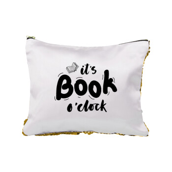 It's Book O'Clock, Τσαντάκι νεσεσέρ με πούλιες (Sequin) Χρυσό