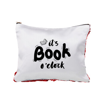 It's Book O'Clock, Τσαντάκι νεσεσέρ με πούλιες (Sequin) Κόκκινο